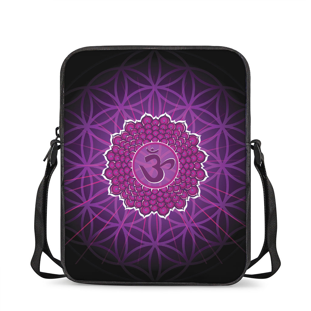 Sahasrara Chakra Spiritual Print Rectangular Crossbody Bag