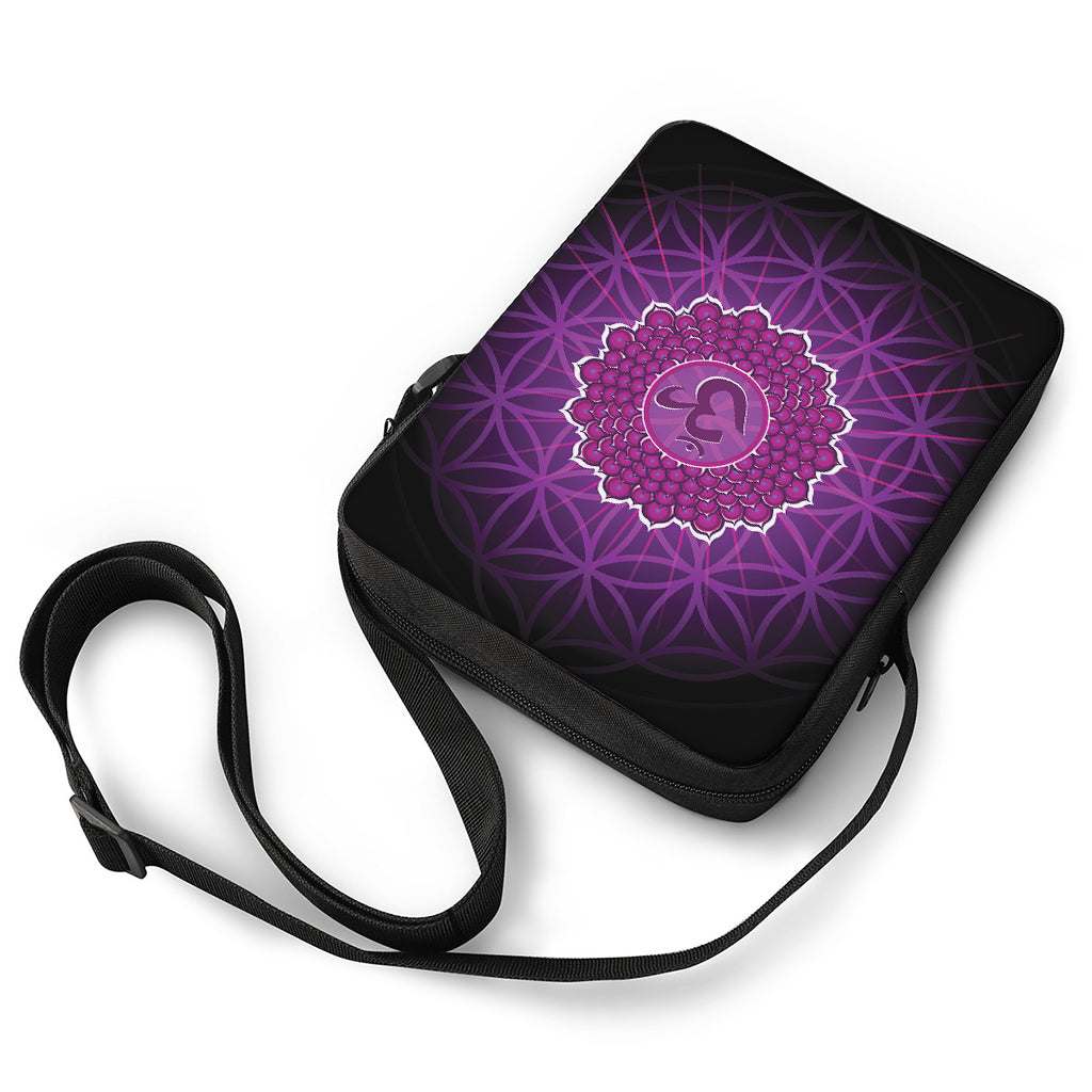 Sahasrara Chakra Spiritual Print Rectangular Crossbody Bag