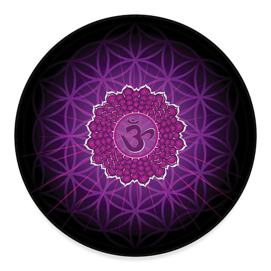 Sahasrara Chakra Spiritual Print Round Floor Mat