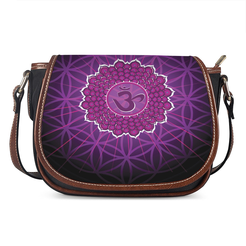 Sahasrara Chakra Spiritual Print Saddle Bag