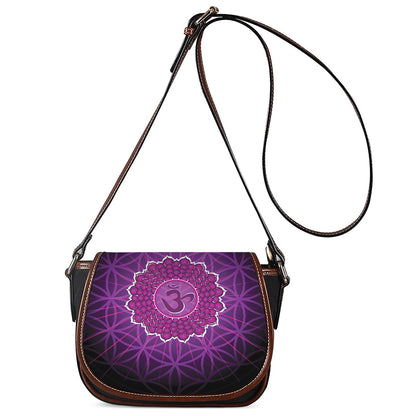 Sahasrara Chakra Spiritual Print Saddle Bag