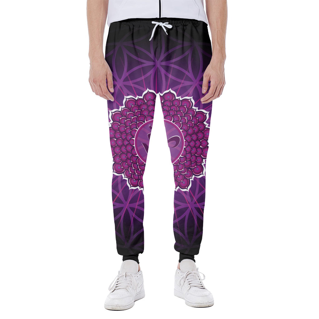 Sahasrara Chakra Spiritual Print Scuba Joggers