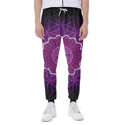 Sahasrara Chakra Spiritual Print Scuba Joggers