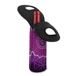 Sahasrara Chakra Spiritual Print Single Neoprene Wine Tote