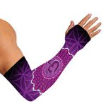 Sahasrara Chakra Spiritual Print Sun Protection Arm Sleeves