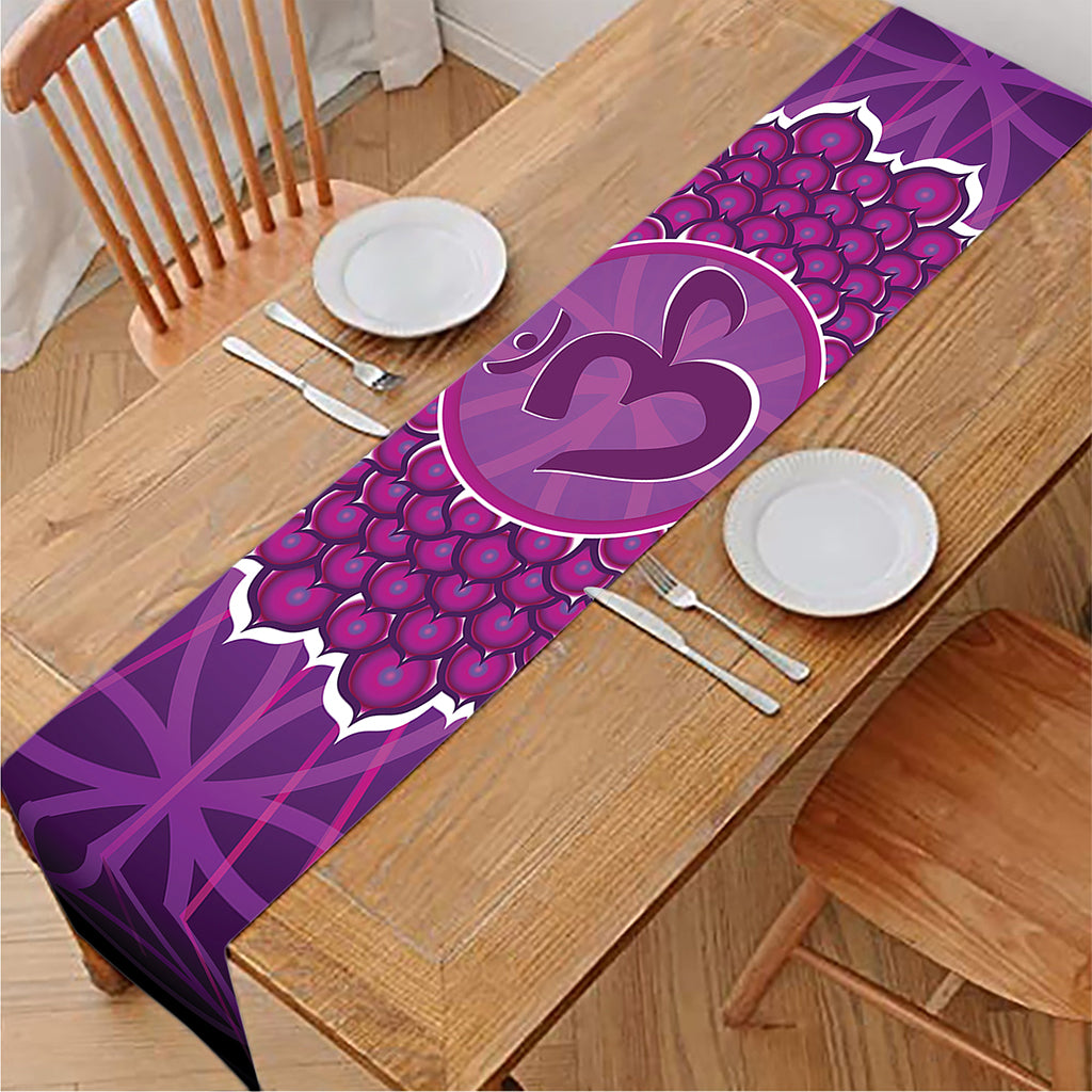Sahasrara Chakra Spiritual Print Table Runner