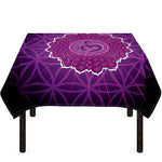 Sahasrara Chakra Spiritual Print Tablecloth