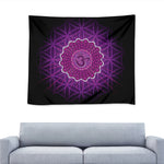 Sahasrara Chakra Spiritual Print Tapestry