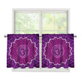 Sahasrara Chakra Spiritual Print Tier Curtains