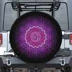 Sahasrara Chakra Spiritual Print Tire Cover
