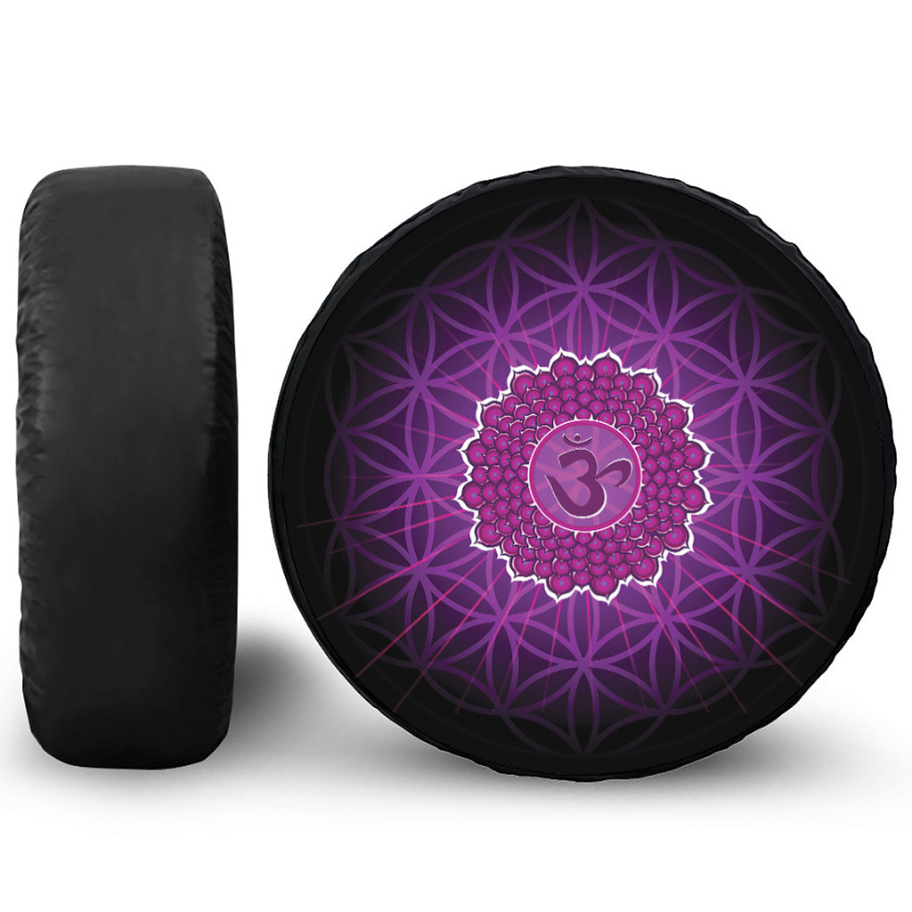 Sahasrara Chakra Spiritual Print Tire Cover