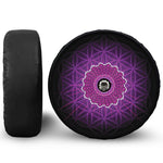 Sahasrara Chakra Spiritual Print Tire Cover With Camera Hole