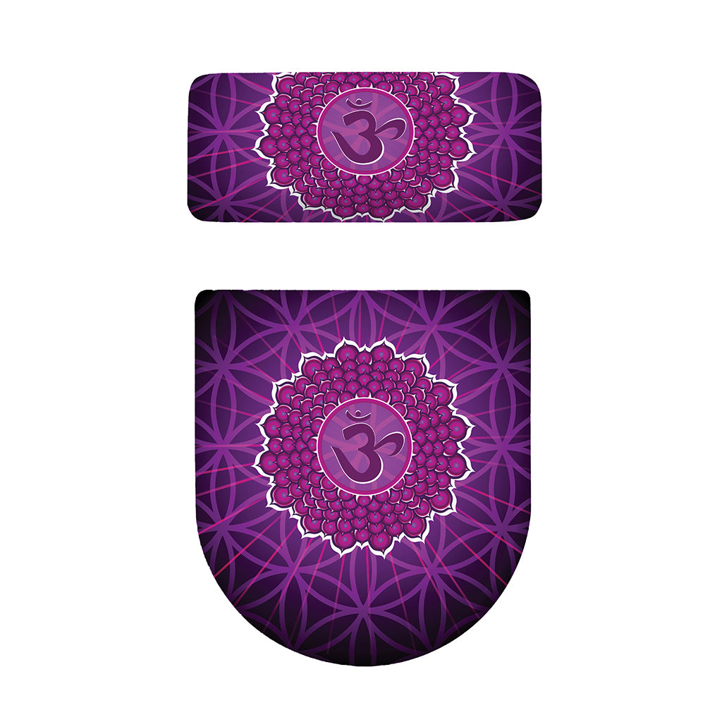Sahasrara Chakra Spiritual Print Toilet Lid And Tank Cover Set