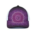 Sahasrara Chakra Spiritual Print White Mesh Trucker Hat