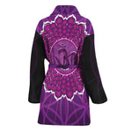 Sahasrara Chakra Spiritual Print Women's Bathrobe