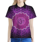 Sahasrara Chakra Spiritual Print Women's Polo Shirt