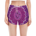 Sahasrara Chakra Spiritual Print Women's Split Running Shorts