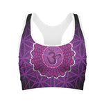 Sahasrara Chakra Spiritual Print Women's Sports Bra