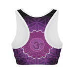Sahasrara Chakra Spiritual Print Women's Sports Bra