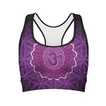 Sahasrara Chakra Spiritual Print Women's Sports Bra