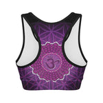 Sahasrara Chakra Spiritual Print Women's Sports Bra