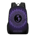 Sahasrara Chakra Symbol Print 17 Inch Backpack