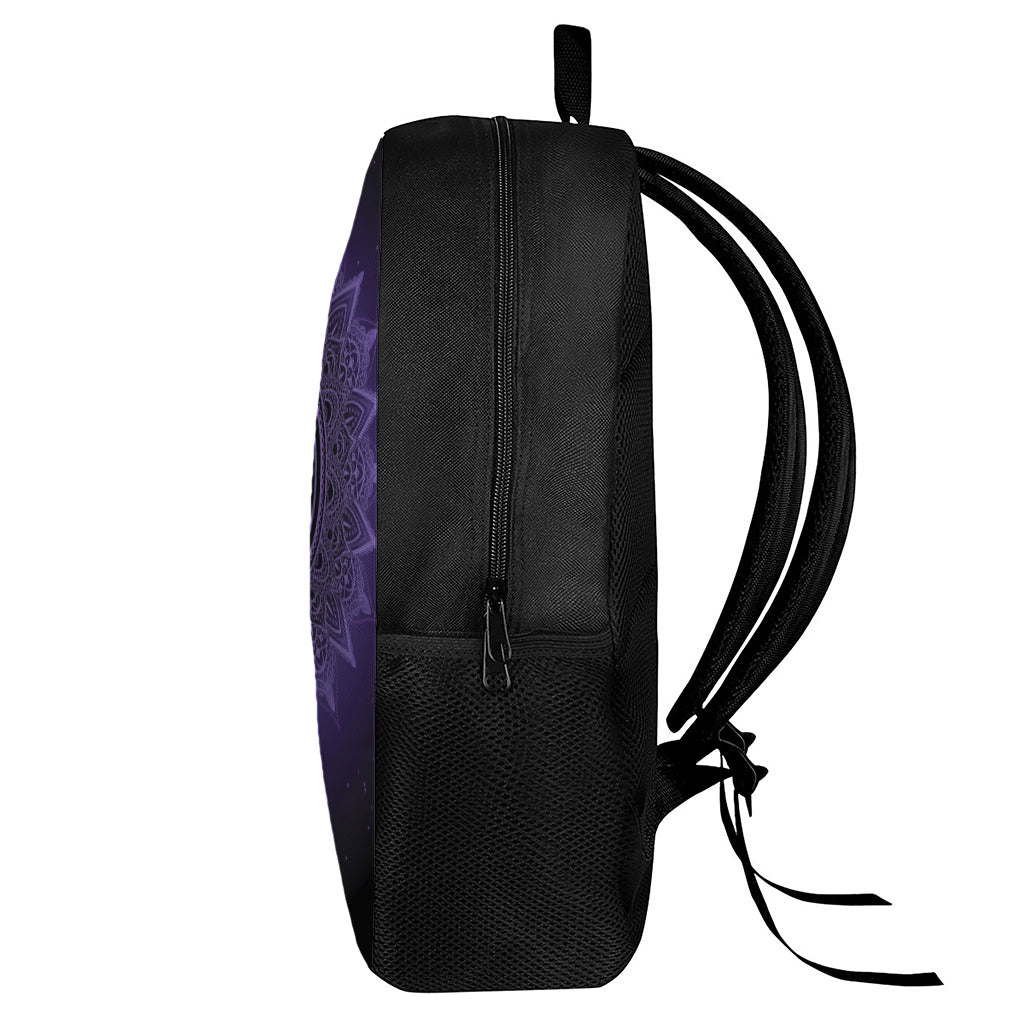 Sahasrara Chakra Symbol Print 17 Inch Backpack