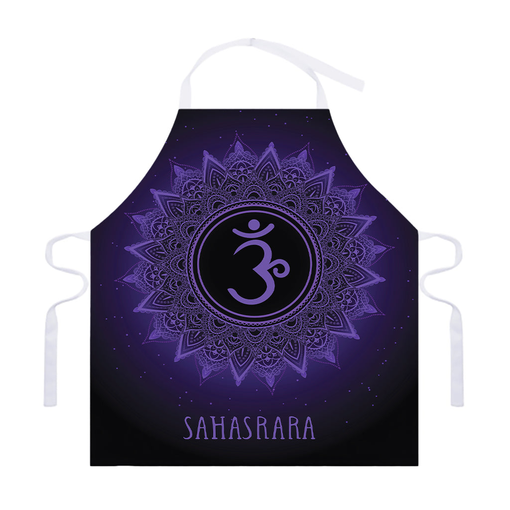 Sahasrara Chakra Symbol Print Adjustable Apron