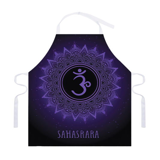 Sahasrara Chakra Symbol Print Adjustable Apron