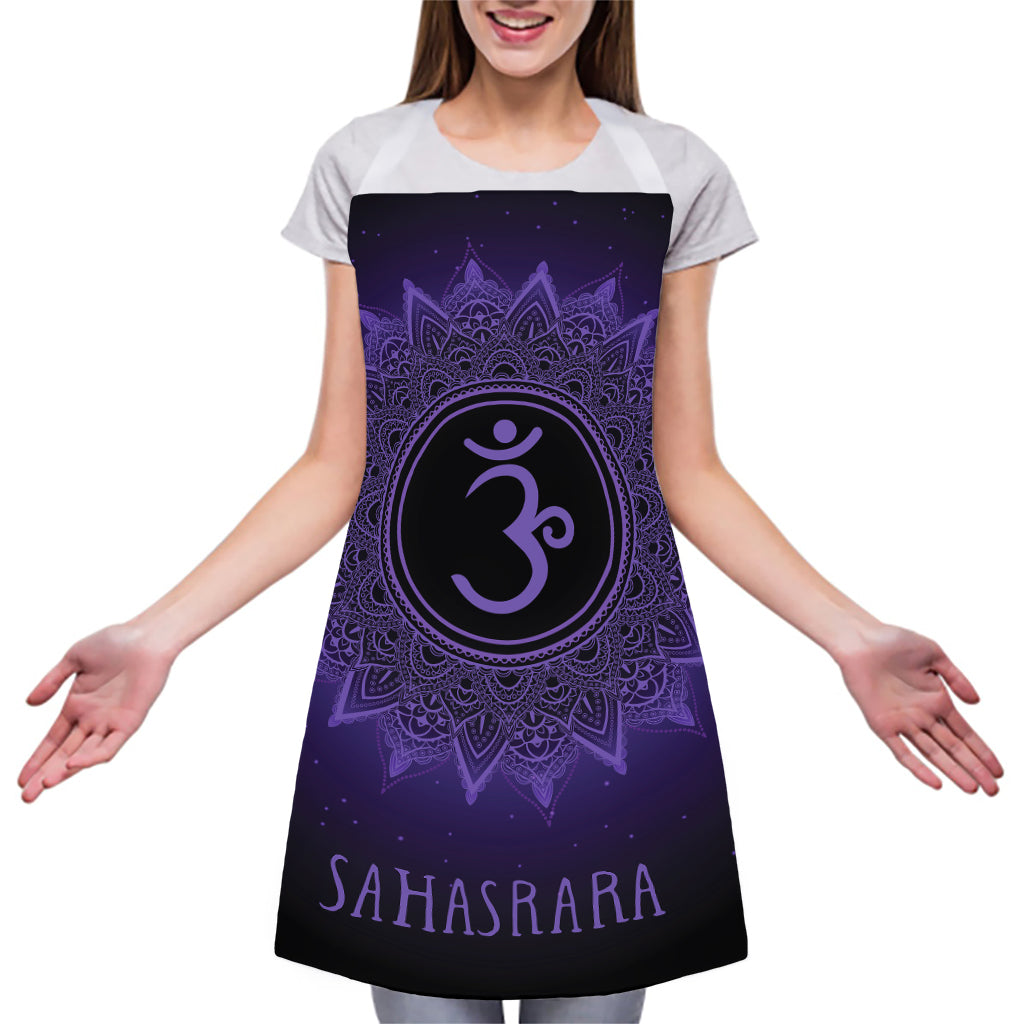 Sahasrara Chakra Symbol Print Adjustable Apron