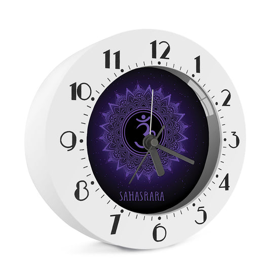 Sahasrara Chakra Symbol Print Alarm Clock