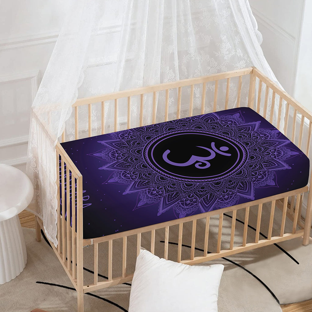 Sahasrara Chakra Symbol Print Baby Crib Sheet