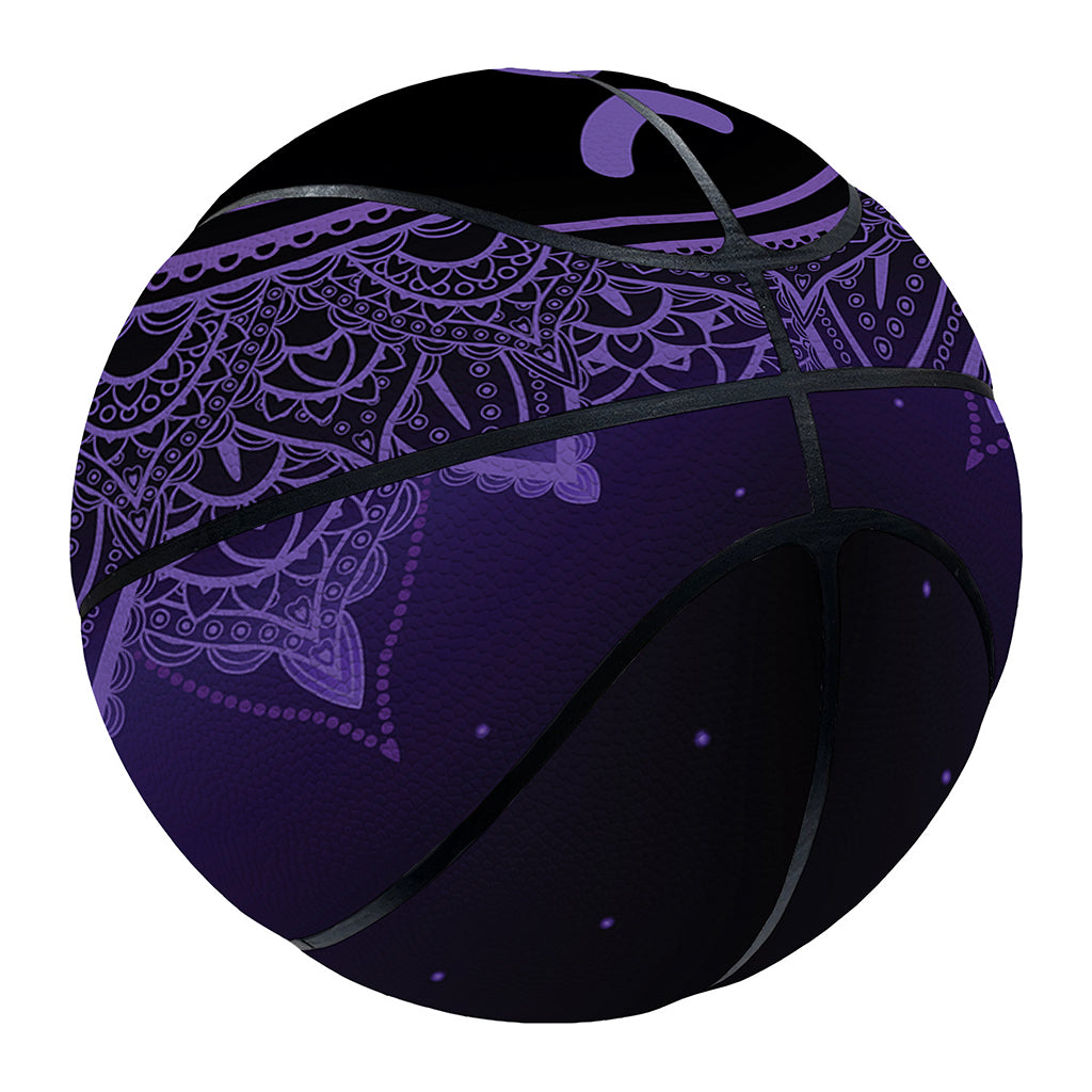 Sahasrara Chakra Symbol Print Basketball