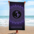 Sahasrara Chakra Symbol Print Beach Towel