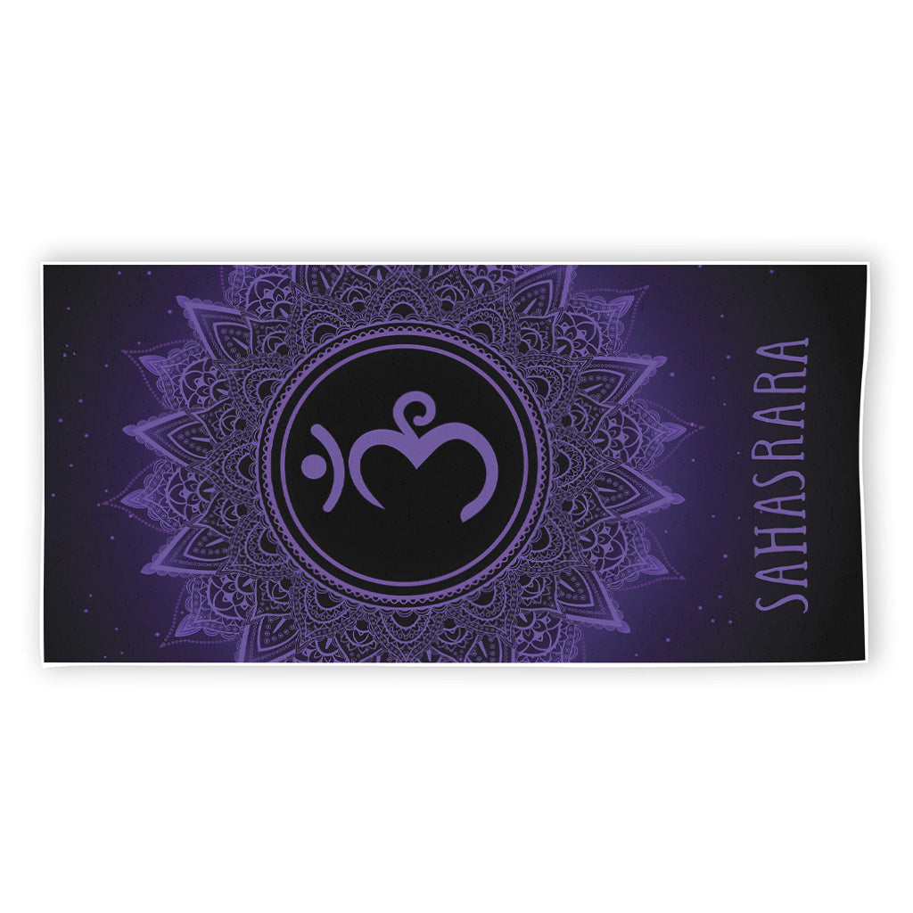 Sahasrara Chakra Symbol Print Beach Towel