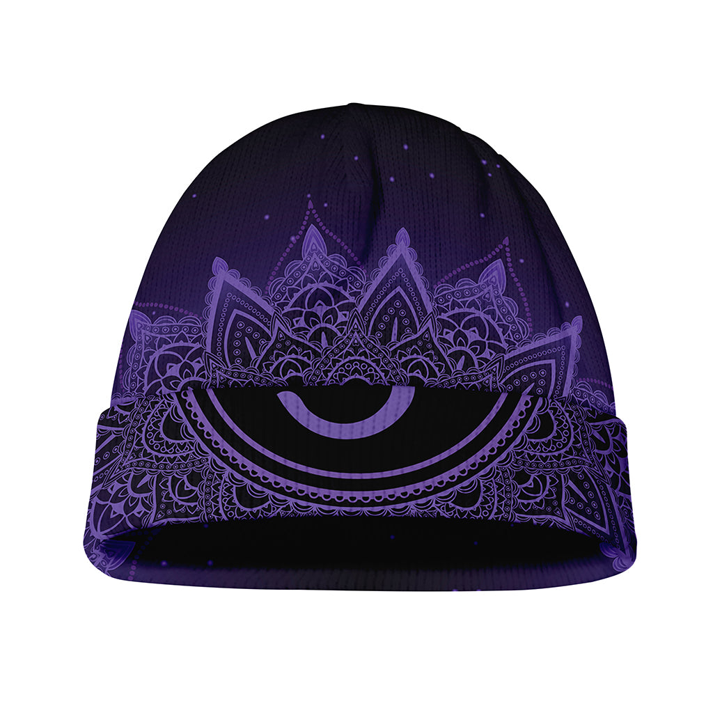 Sahasrara Chakra Symbol Print Beanie
