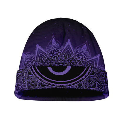 Sahasrara Chakra Symbol Print Beanie