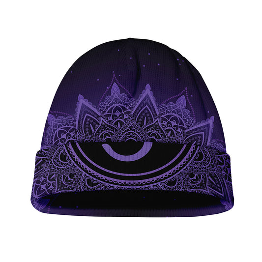 Sahasrara Chakra Symbol Print Beanie