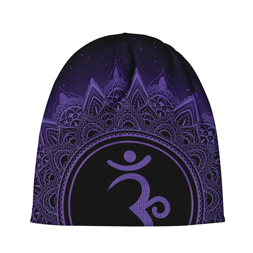 Sahasrara Chakra Symbol Print Beanie