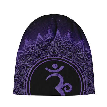 Sahasrara Chakra Symbol Print Beanie