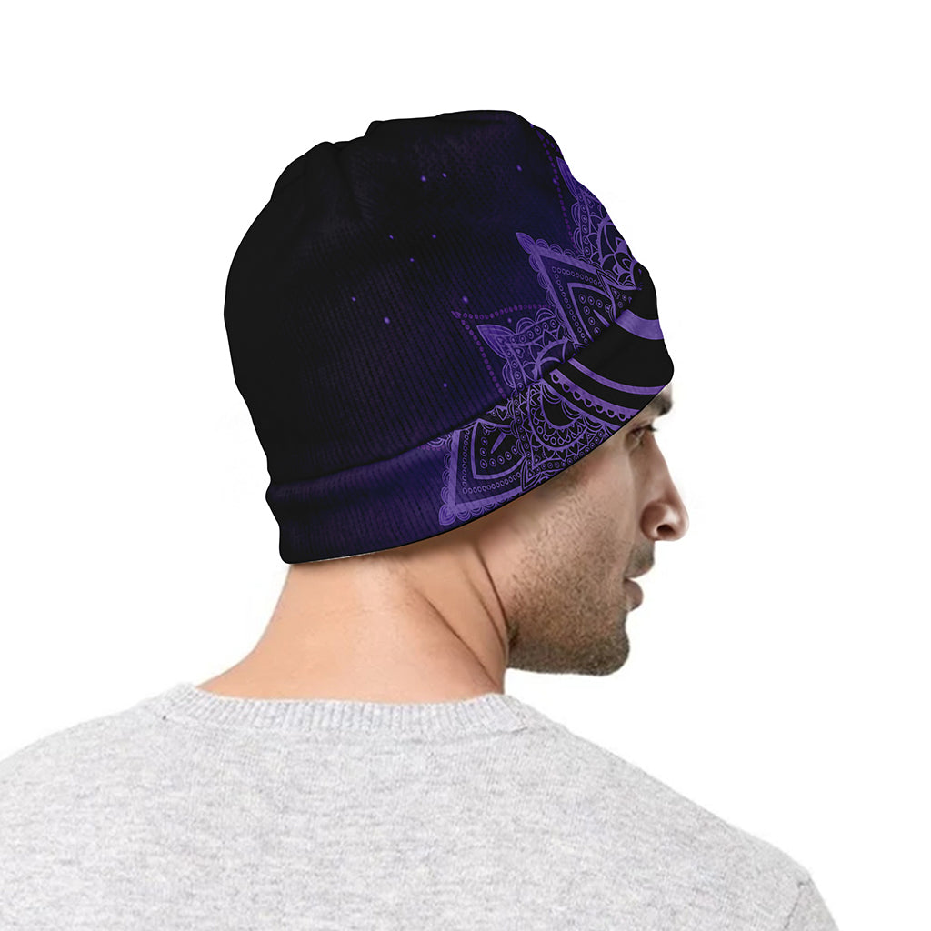Sahasrara Chakra Symbol Print Beanie