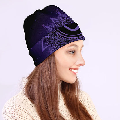 Sahasrara Chakra Symbol Print Beanie