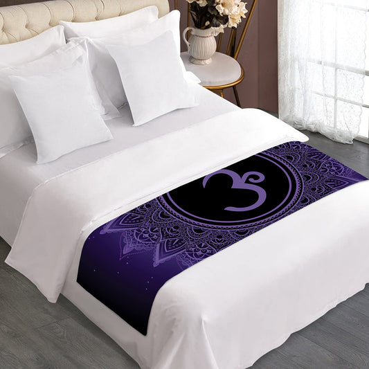 Sahasrara Chakra Symbol Print Bed Runner