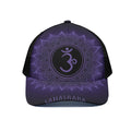 Sahasrara Chakra Symbol Print Black Mesh Trucker Hat
