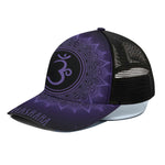 Sahasrara Chakra Symbol Print Black Mesh Trucker Cap