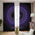 Sahasrara Chakra Symbol Print Dimout Pencil Pleat Curtains