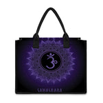 Sahasrara Chakra Symbol Print Canvas Tote Bag