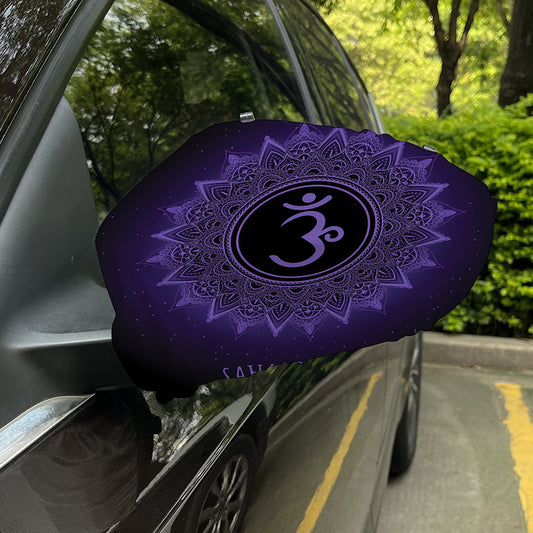 Sahasrara Chakra Symbol Print Car Side Mirror Covers
