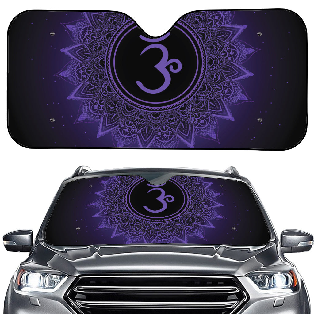 Sahasrara Chakra Symbol Print Car Windshield Sun Shade