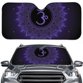 Sahasrara Chakra Symbol Print Car Windshield Sun Shade